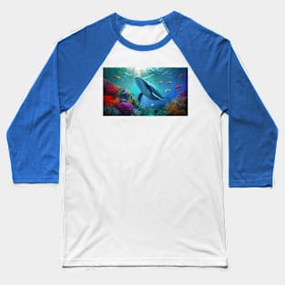 Ocean underwater scene Baseball T-Shirt